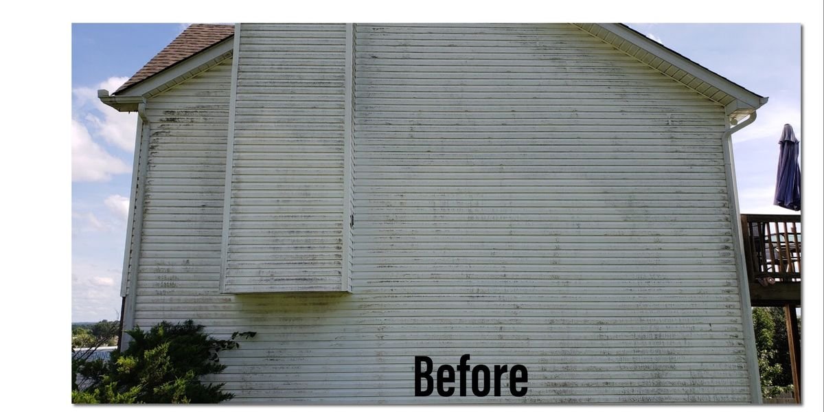 Vinyl Siding Restoration before