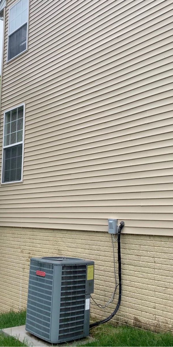 Tan Siding & Foundation after