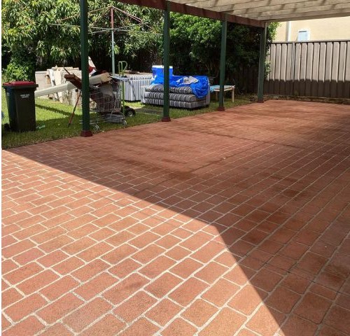 Brick Patio after