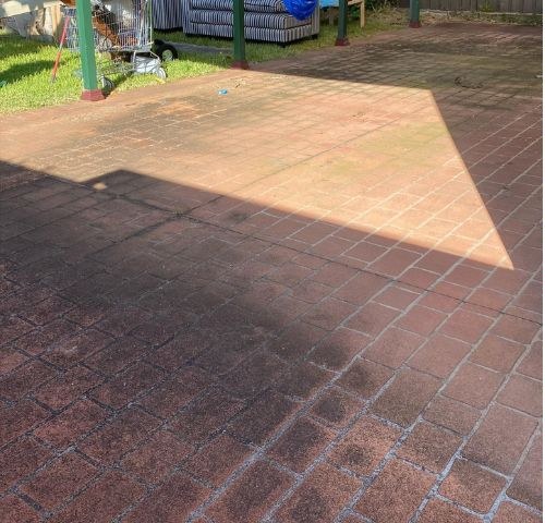 Brick Patio before