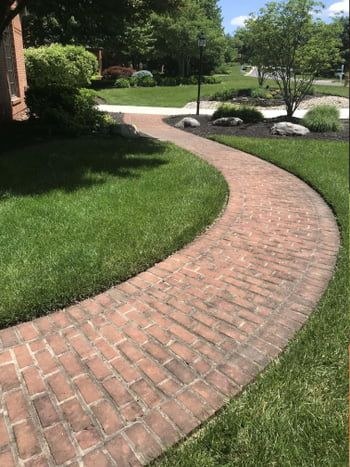 Brick Walkway before